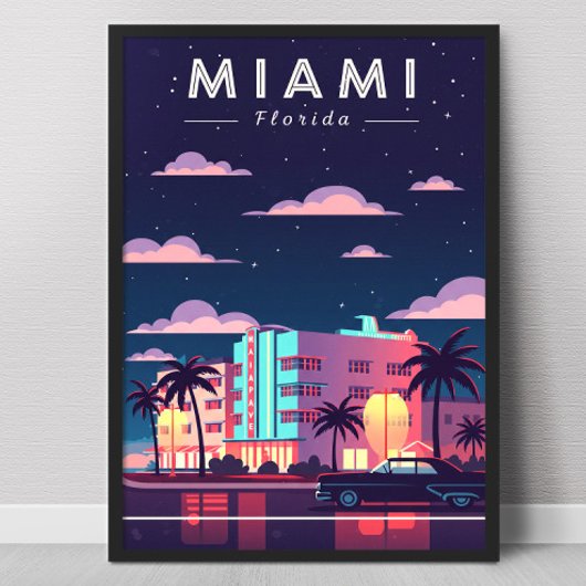 Retro Miami Poster