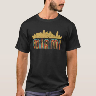 Retro Miami Skyline Cityscape Miami Florida T-shirt