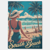  Retro Miami South Beach Art Magneet (Voorkant)