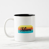Retro Miami Tweekleurige Koffiemok (Links)