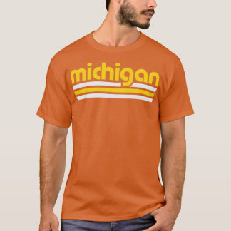 Retro Michigan Stripes T-shirt