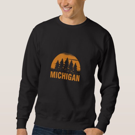Retro Michigan Woud Trui (Voorkant)