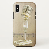 Retro Microfoon Design Case-Mate iPhone Case (Achterkant)