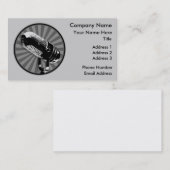 Retro microfoon grafisch visitekaartje (Voorkant / Achterkant)