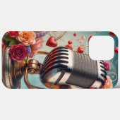 Retro microfoon telefoonhoesje Case-Mate iPhone case (Achterkant (horizontaal))