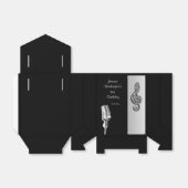 Retro Microfoon & Treble Gespleten Verjaardag Favo Bedankdoosjes (Uitgevouwen)