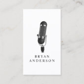 Retro Microfoon Visitekaartje (Voorkant)