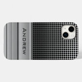 Retro Microfoonnaam Sjabloon Case-Mate iPhone Case (Achterkant (horizontaal))