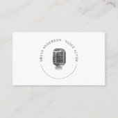 Retro Microphone Logo Visitekaartje (Voorkant)