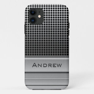 Retro Microphone Name Sjabloon iPhone 11 Hoesje
