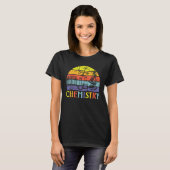 Retro  Microscoop Chemie Lab Invent Expe T-shirt (Voorkant volledig)