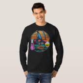 Retro Microscope Bioloog Geek Science Laboratory T-shirt (Voorkant volledig)