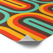 Retro Mid Century Abstract Poster (Hoek)