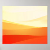RETRO MID-CENTURY ABSTRACTE LANDSCHAPSKUNST POSTER (Voorkant)