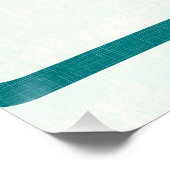 Retro Mid Century Atomic Age 23 Blauwgroen, Sinaas Perfect Poster (Hoek)