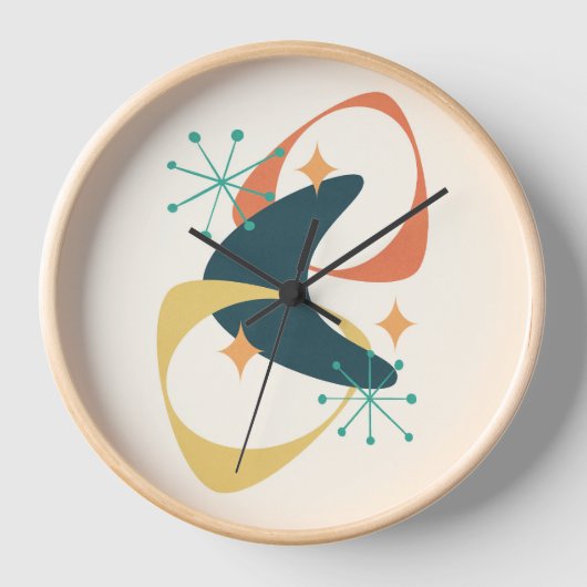 Retro Mid Century atoomruimtetijd 20 houtskool (Voorkant)