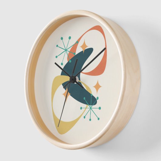 Retro Mid Century atoomruimtetijd 20 houtskool (Hoek)