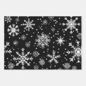 Retro Mid-Century Black & White Ornament Inpakpapier Vel (Voorkant 3)