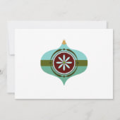 Retro Mid Century Christmas Cocktail Party Kaart (Achterkant)