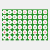 Retro Mid Century Christmas Starburst Holiday Inpakpapier Vel (Voorkant 3)