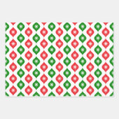 Retro Mid Century Christmas Starburst Holiday Inpakpapier Vel (Voorkant 2)