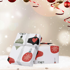 Retro Mid Century Christmas Wrapping Paper Cadeaupapier