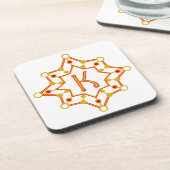 Retro Mid-Century Design gepersonaliseerd Bier Onderzetter (Linkerzijde)