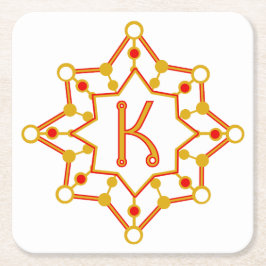 Retro Mid-Century Design gepersonaliseerd Kartonnen Onderzetters