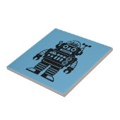 Retro Mid Century Geïnspireerde Robot Tegeltje (Zijkant)
