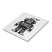 Retro Mid Century Geïnspireerde Robot Tegeltje (Zijkant)