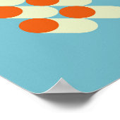 Retro Mid Century Geometric Dots Poster (Hoek)