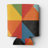 Retro Mid-Century Geometrisch Kleurblok Custom Blikjeskoeler (Achterkant)