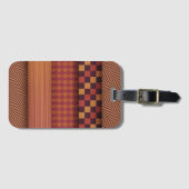 Retro Mid Century Geometrische Bagagelabel (Voorkant (horizontaal))