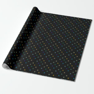 Retro Mid Century Geometrische sterren Art Design Cadeaupapier