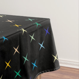 Retro Mid Century Geometrische sterren Art Design Tafelkleed