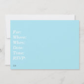 Retro Mid-Century Inspired Pool Party 1950's Theme Kaart (Achterkant)