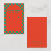 Retro Mid Century Kerst Oorbellen Display Kaart Visitekaartje (Voorkant / Achterkant)