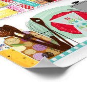 Retro Mid Century Kitchen Poster (Hoek)