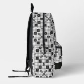 Retro Mid Century kruiswoordpuzzel Bedrukte Rugzak (Links)