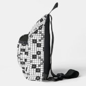 Retro Mid Century kruiswoordpuzzel Sling Bag (Rechts)