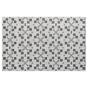 Retro Mid Century kruiswoordpuzzel Stof