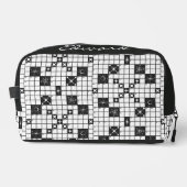 Retro Mid Century kruiswoordpuzzel Toilettasje (Voorkant)