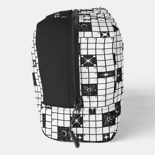 Retro Mid Century kruiswoordpuzzel Toilettasje (Rechts)