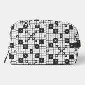 Retro Mid Century kruiswoordpuzzel Toilettasje (Achterkant)