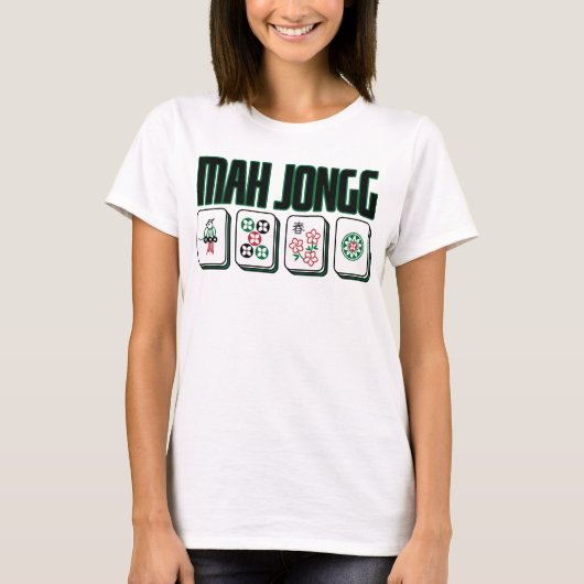 Retro Mid Century Mahjong Grafisch T-shirt (Voorkant)
