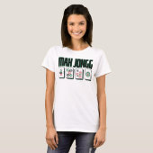 Retro Mid Century Mahjong Grafisch T-shirt (Voorkant volledig)