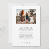 Retro Mid Century Merry Christmas 2 Foto Feestdagenkaart (Achterkant)