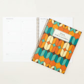 Retro Mid Century Mod Sinaasappel gepersonaliseerd Planner (Display)
