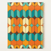 Retro Mid Century Mod Sinaasappel gepersonaliseerd Planner (Achterkant)