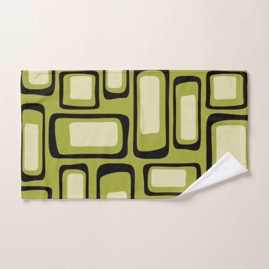 Retro Mid Century Modern Abstract Bad Handdoek (Handdoek)